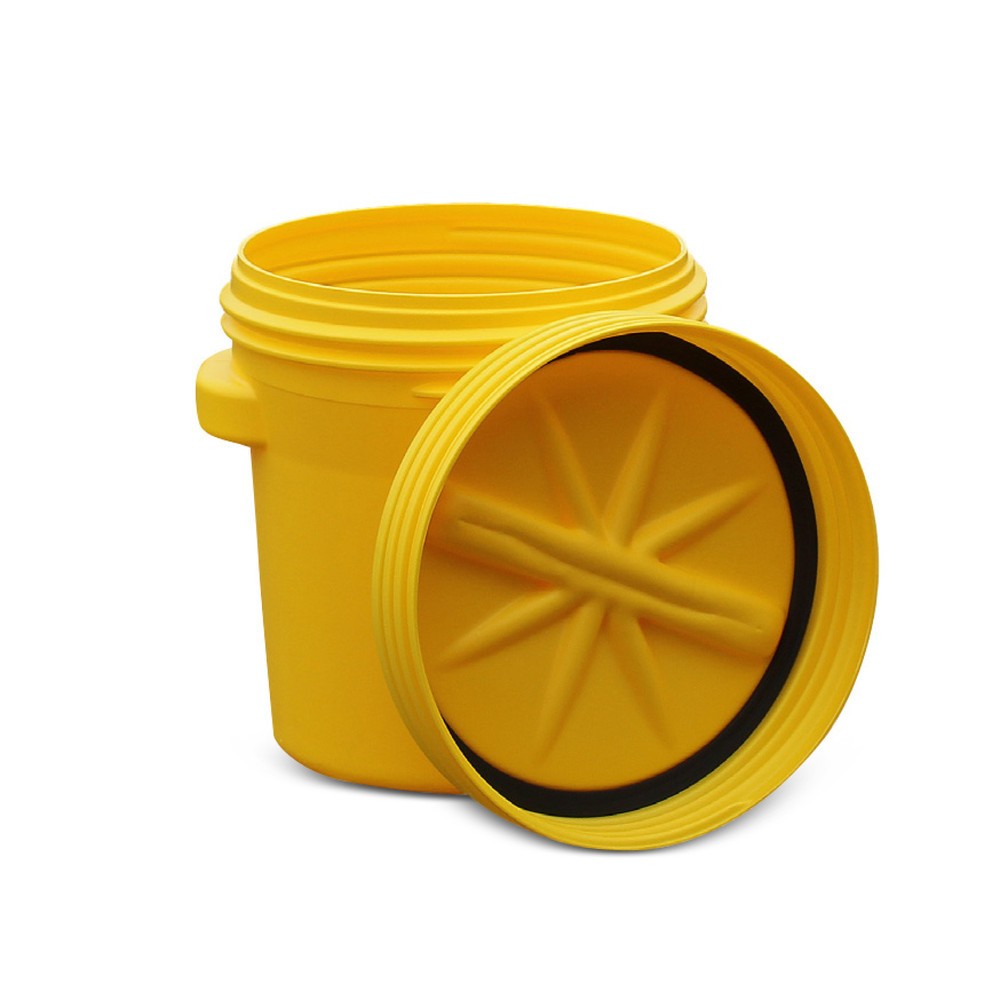 Produktabbildung Nr. 1: Sicherheitsfass aus HDPE, UN-Zulassung, mit Schraubdeckelverschluss und 2 Griffen, 77 l