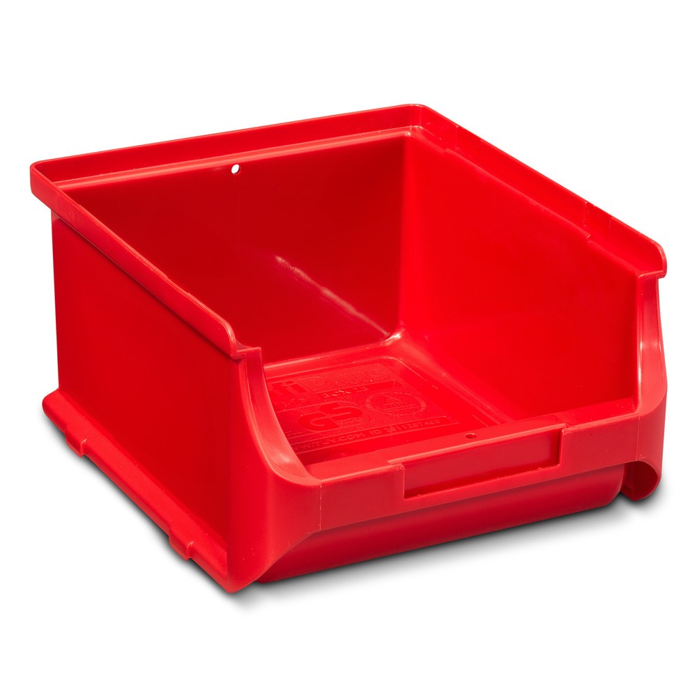 Produktabbildung: Allit Sichtlagerkasten, HxBxT 82 x 137 x 160 mm, rot