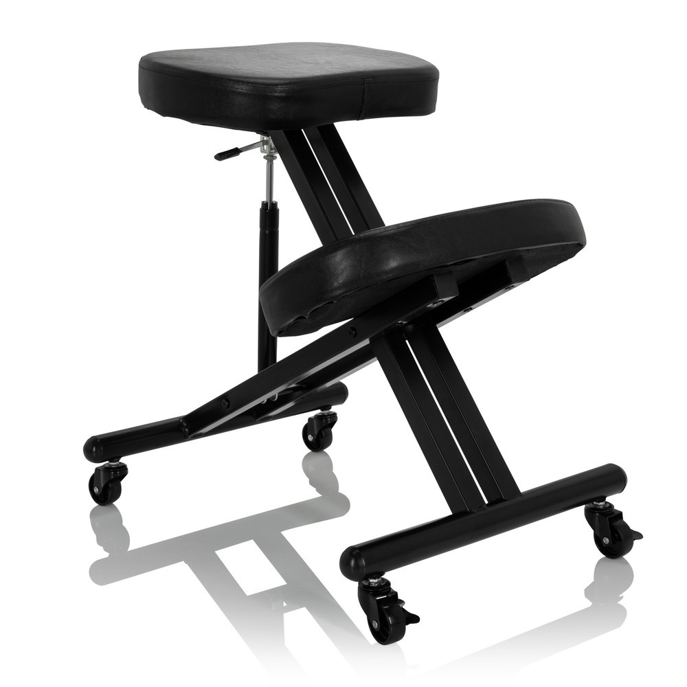 Produktabbildung Nr. 2: Siège assis à genoux / tabouret assis à genoux hjh OFFICE ORTHONI similicuir, noir