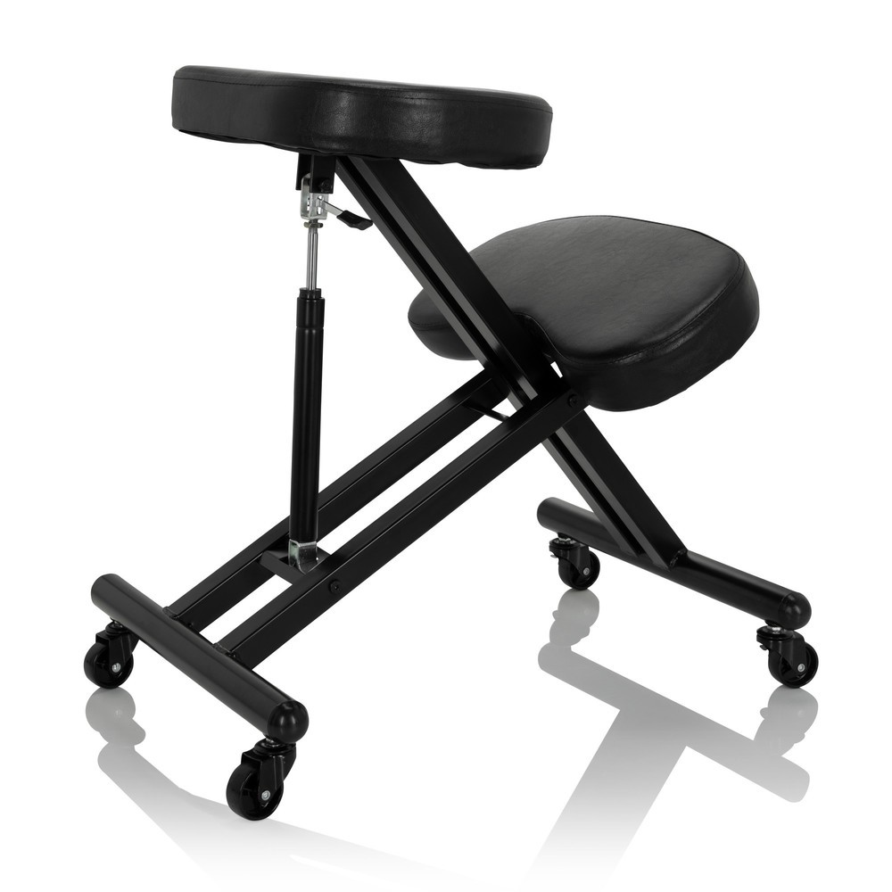 Produktabbildung Nr. 4: Siège assis à genoux / tabouret assis à genoux hjh OFFICE ORTHONI similicuir, noir