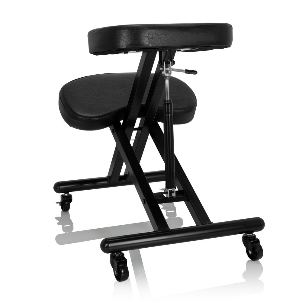 Produktabbildung Nr. 6: Siège assis à genoux / tabouret assis à genoux hjh OFFICE ORTHONI similicuir, noir