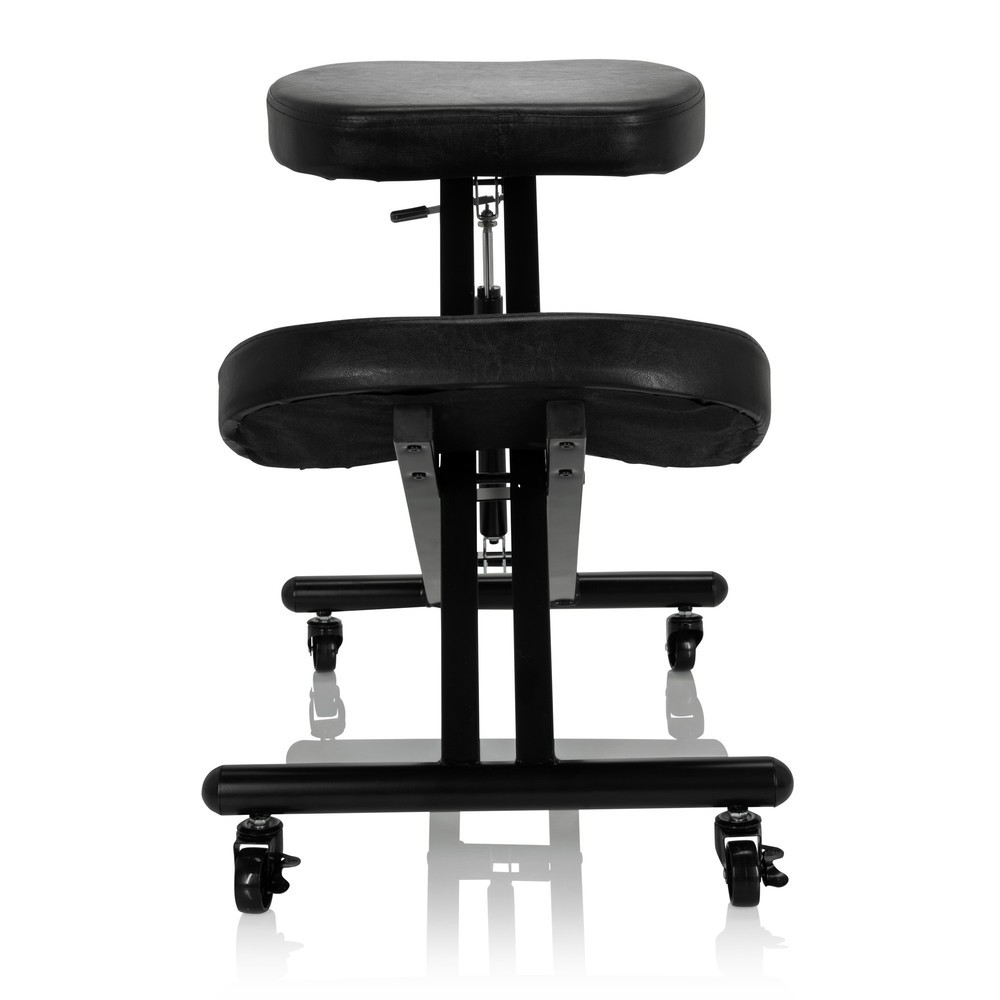 Illustration du produit: Siège assis à genoux / tabouret assis à genoux hjh OFFICE ORTHONI similicuir, noir