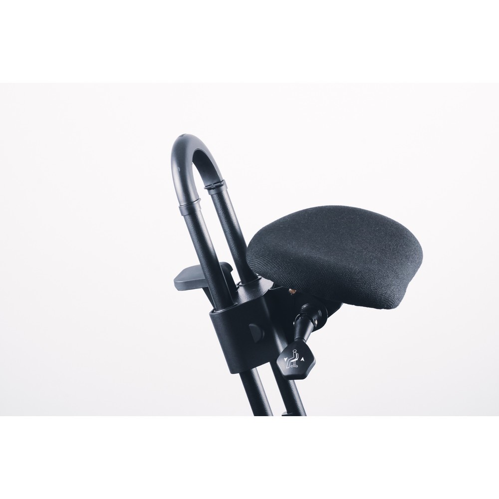 Produktabbildung Nr. 11: Siège assis-debout à roulettes, revêtement en tissu, hauteur d'assise 610 à 860 mm, patins, pied