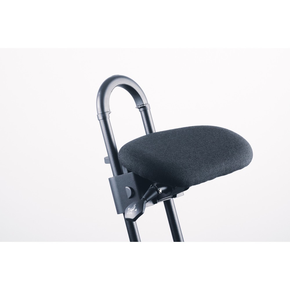 Produktabbildung Nr. 12: Siège assis-debout à roulettes, revêtement en tissu, hauteur d'assise 610 à 860 mm, patins, pied