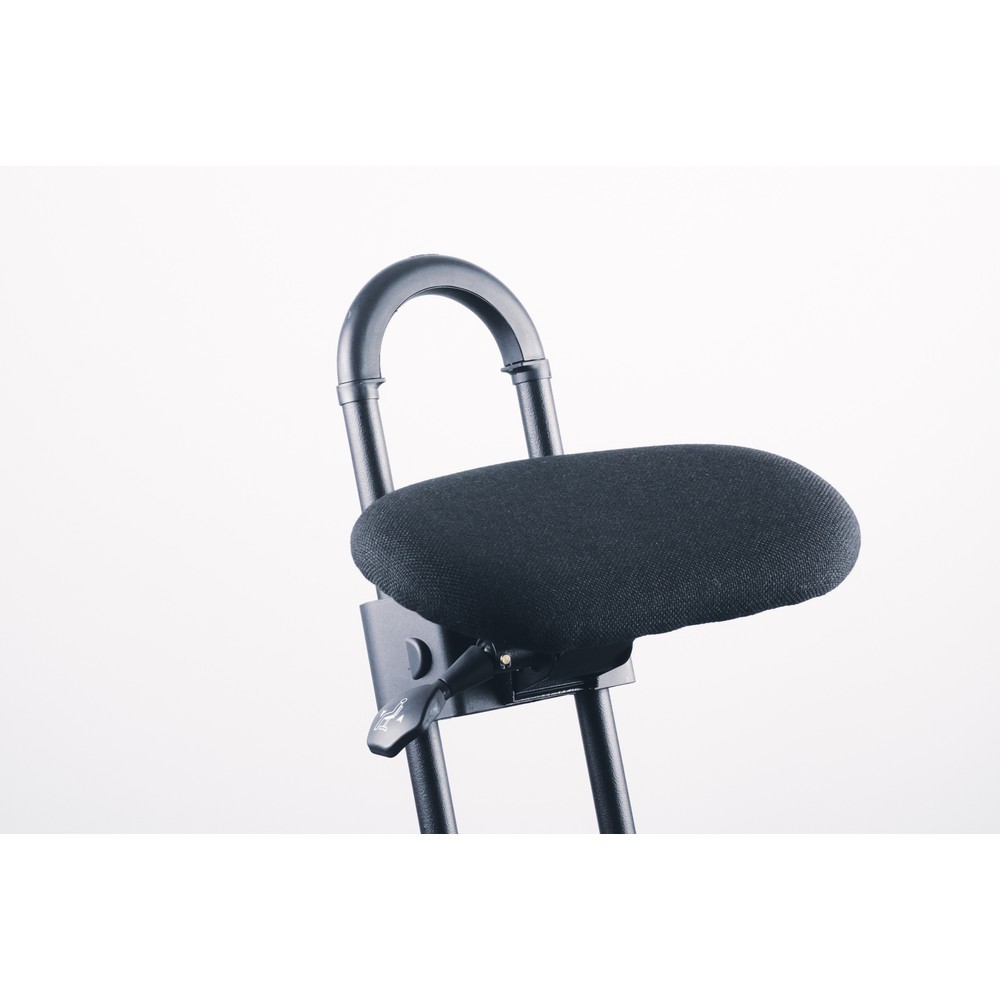 Produktabbildung Nr. 13: Siège assis-debout à roulettes, revêtement en tissu, hauteur d'assise 610 à 860 mm, patins, pied