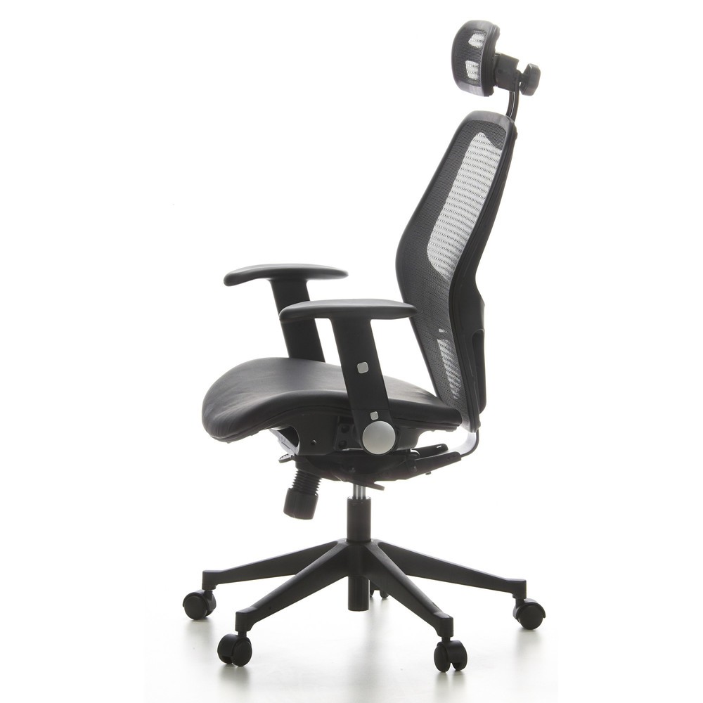 Produktabbildung Nr. 8: Siège de bureau / fauteuil de direction hjh OFFICE AIR PORT maille/cuir, noir