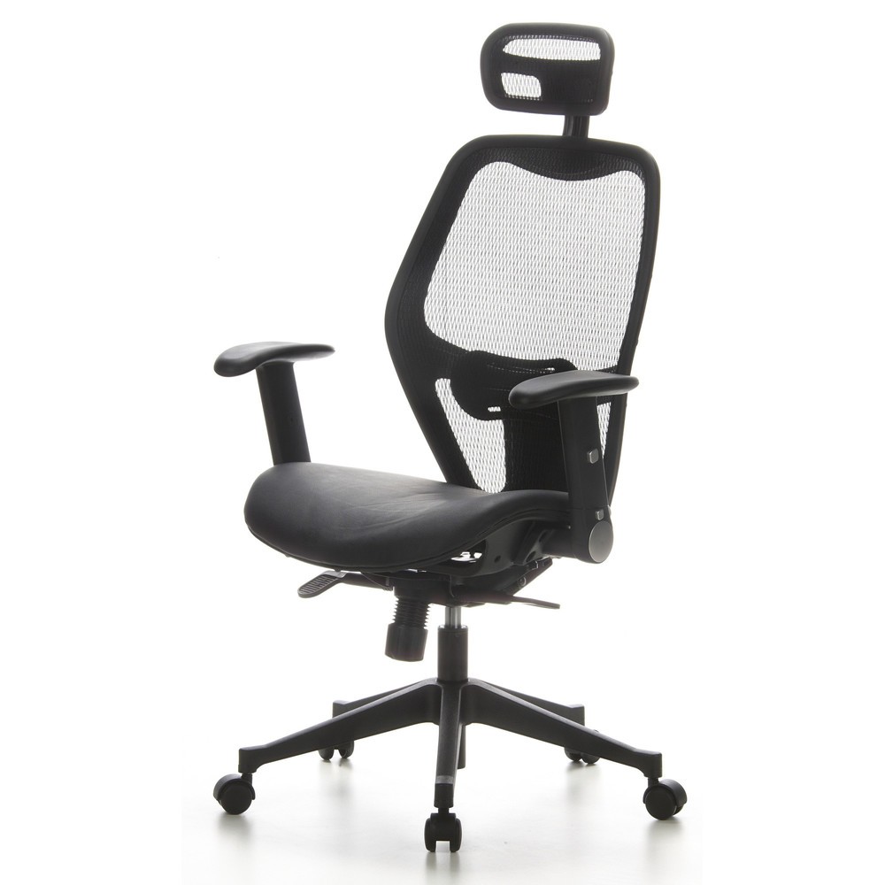 Produktabbildung Nr. 9: Siège de bureau / fauteuil de direction hjh OFFICE AIR PORT maille/cuir, noir