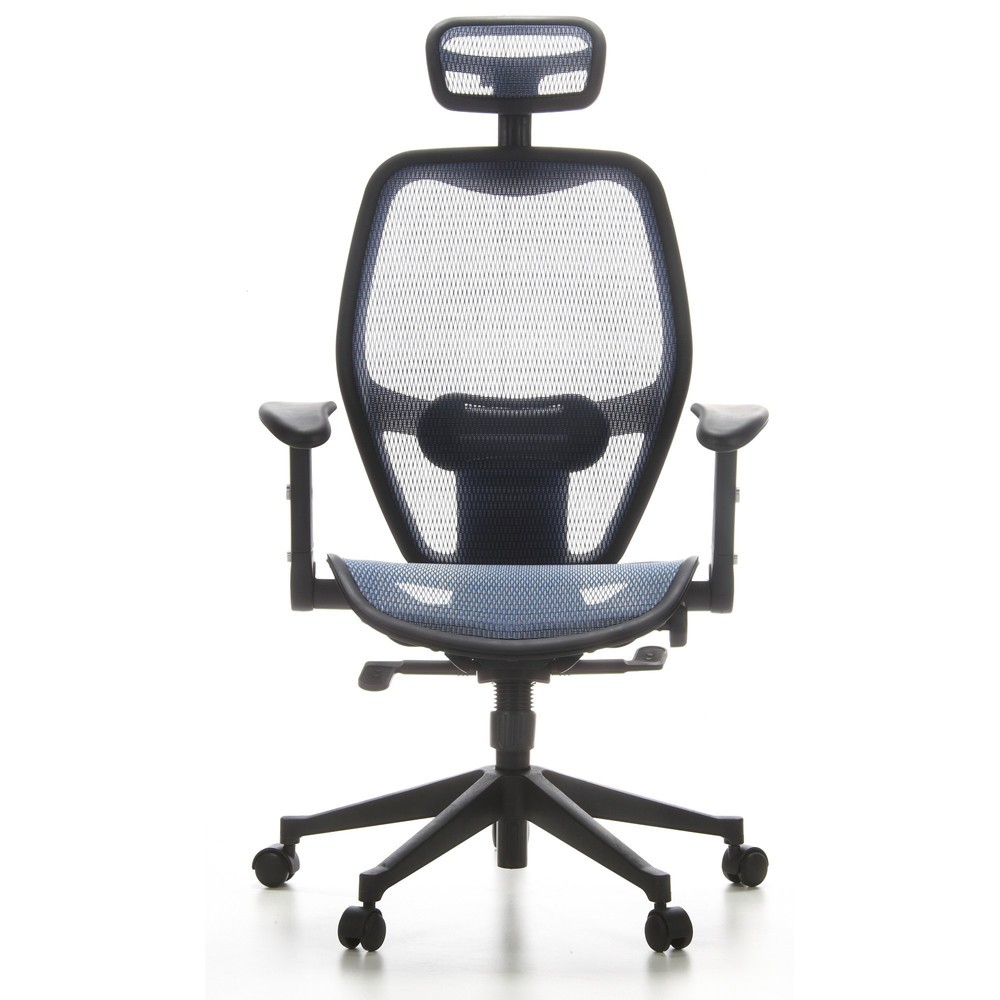 Illustration du produit: Siège de bureau / fauteuil de direction hjh OFFICE AIR PORT maille, bleu
