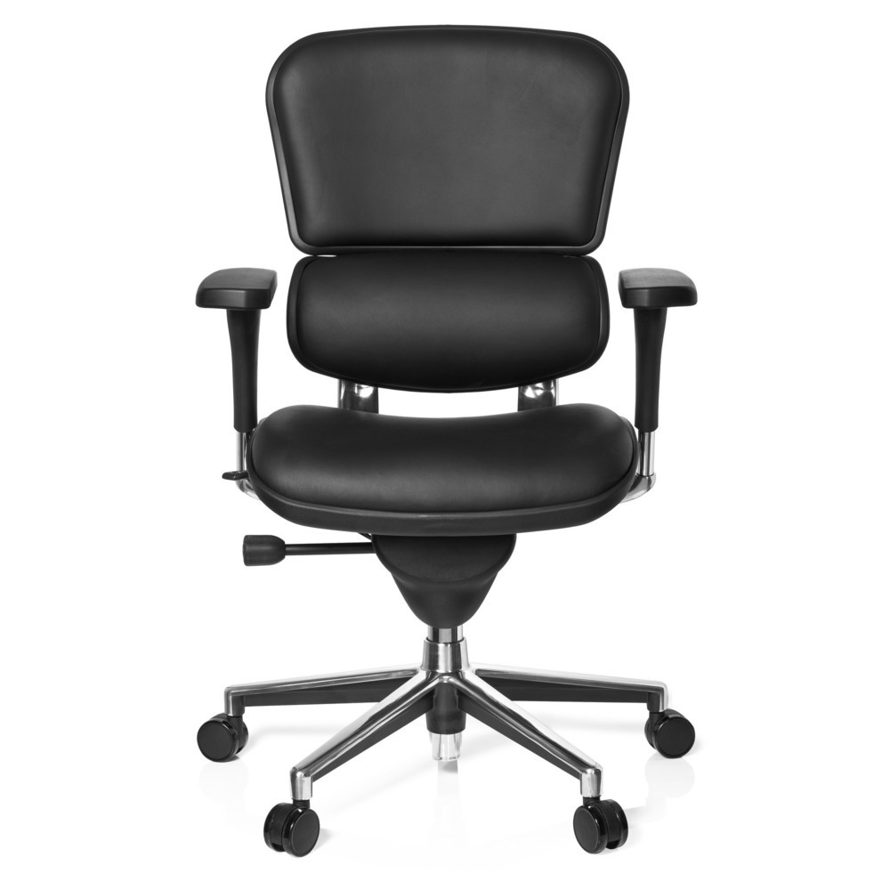 Illustration du produit: Siège de bureau / fauteuil de direction hjh OFFICE ERGOHUMAN STD BASE cuir, noir