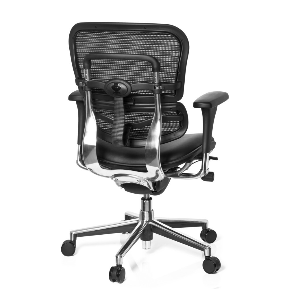 Produktabbildung Nr. 5: Siège de bureau / fauteuil de direction hjh OFFICE ERGOHUMAN STD BASE LN cuir, noir