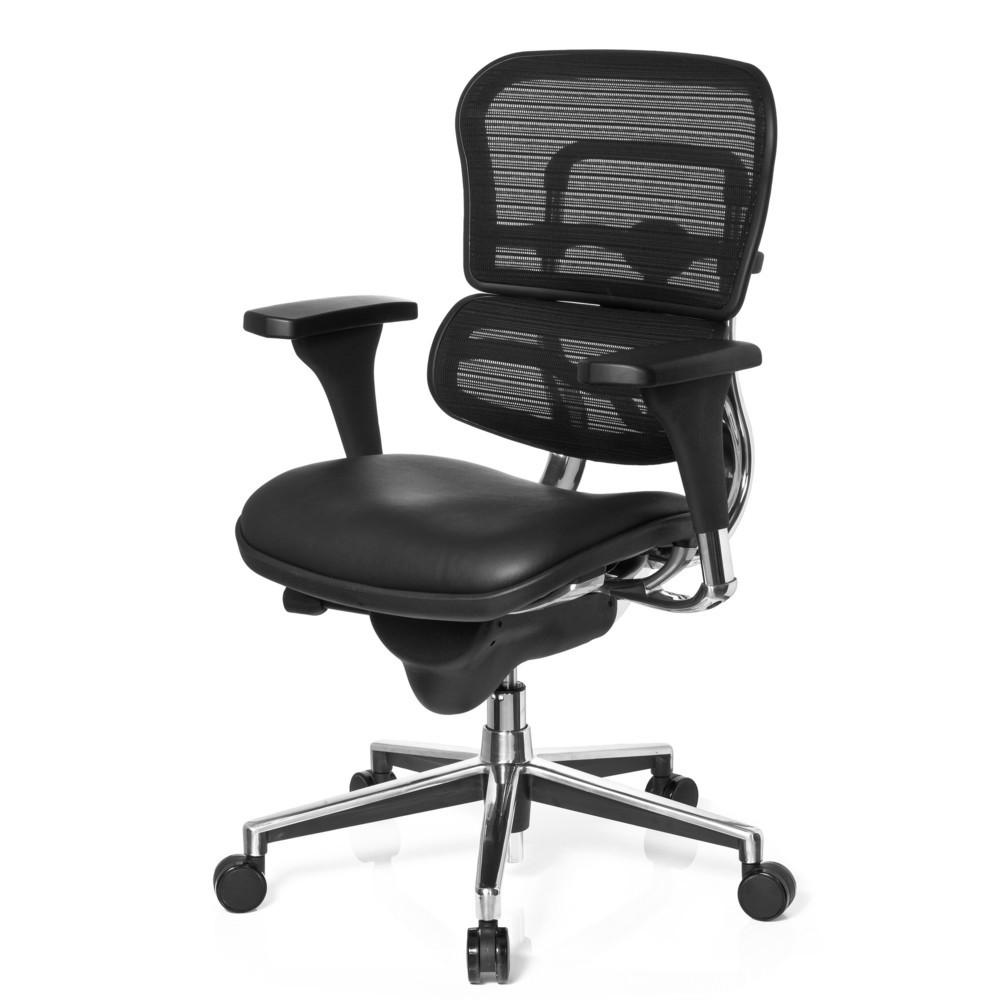 Produktabbildung Nr. 9: Siège de bureau / fauteuil de direction hjh OFFICE ERGOHUMAN STD BASE LN cuir, noir