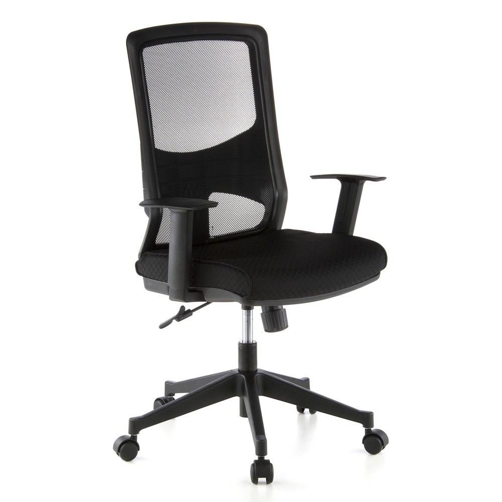 N° de l'image du produit 2 : Siège de bureau / fauteuil de direction hjh OFFICE LAVITA tissu, noir