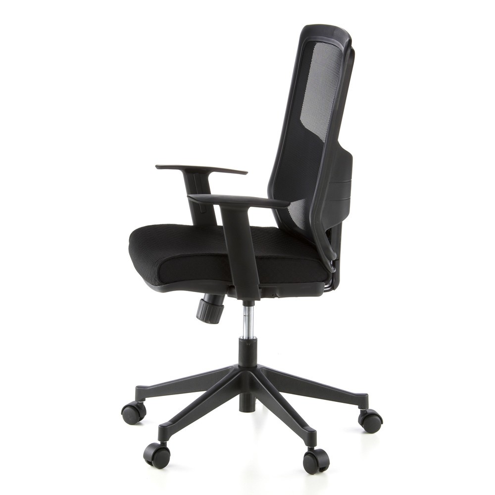 N° de l'image du produit 8 : Siège de bureau / fauteuil de direction hjh OFFICE LAVITA tissu, noir