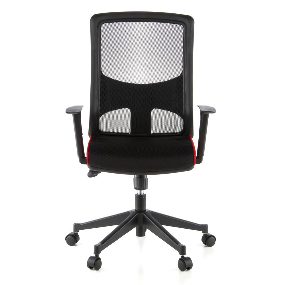 Siège de bureau / fauteuil de direction hjh OFFICE LAVITA tissu, noir/rouge Illustration du produit: Siège de bureau / fauteuil de direction hjh OFFICE LAVITA tissu, noir/rouge