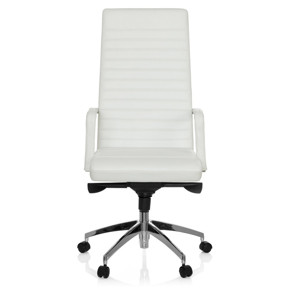Illustration du produit: Siège de bureau / fauteuil de direction hjh OFFICE LENGA cuir, blanc