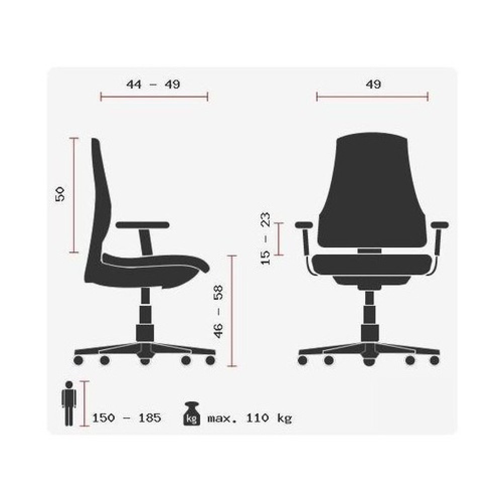 Produktabbildung Nr. 10: Siège de bureau / fauteuil de direction hjh OFFICE PORTO PRO tissu, noir