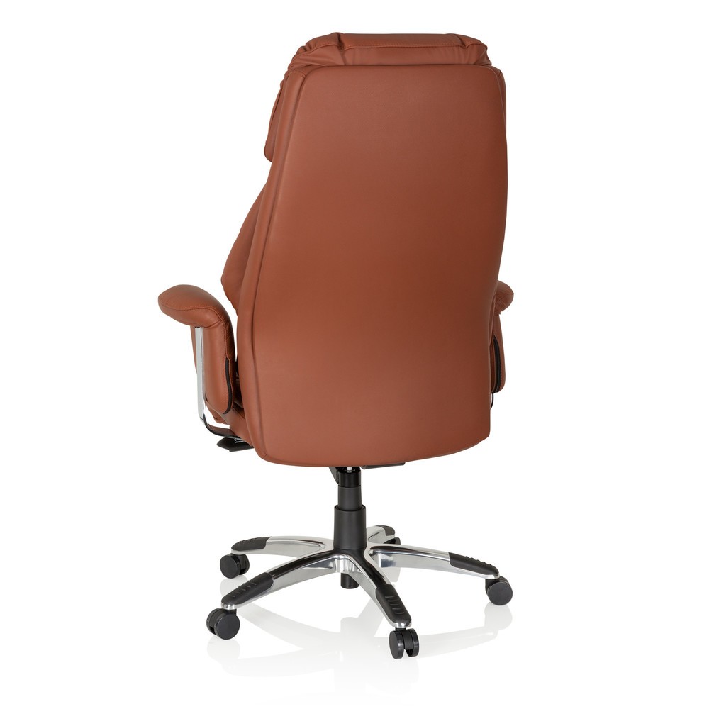Produktabbildung Nr. 6: Siège de bureau / fauteuil de direction hjh OFFICE PRADO cuir, marron