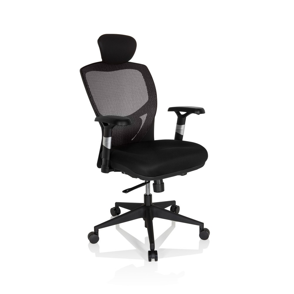 Produktabbildung Nr. 2: Siège de bureau / fauteuil de direction hjh OFFICE VENUS BASE tissu, gris/noir