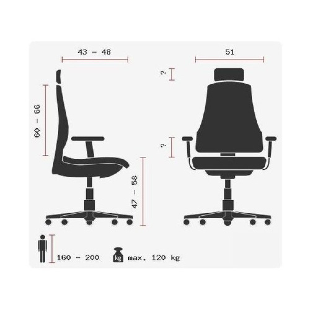 Produktabbildung Nr. 10: Siège de bureau / fauteuil de direction hjh OFFICE VENUS ONE gris argenté / noir