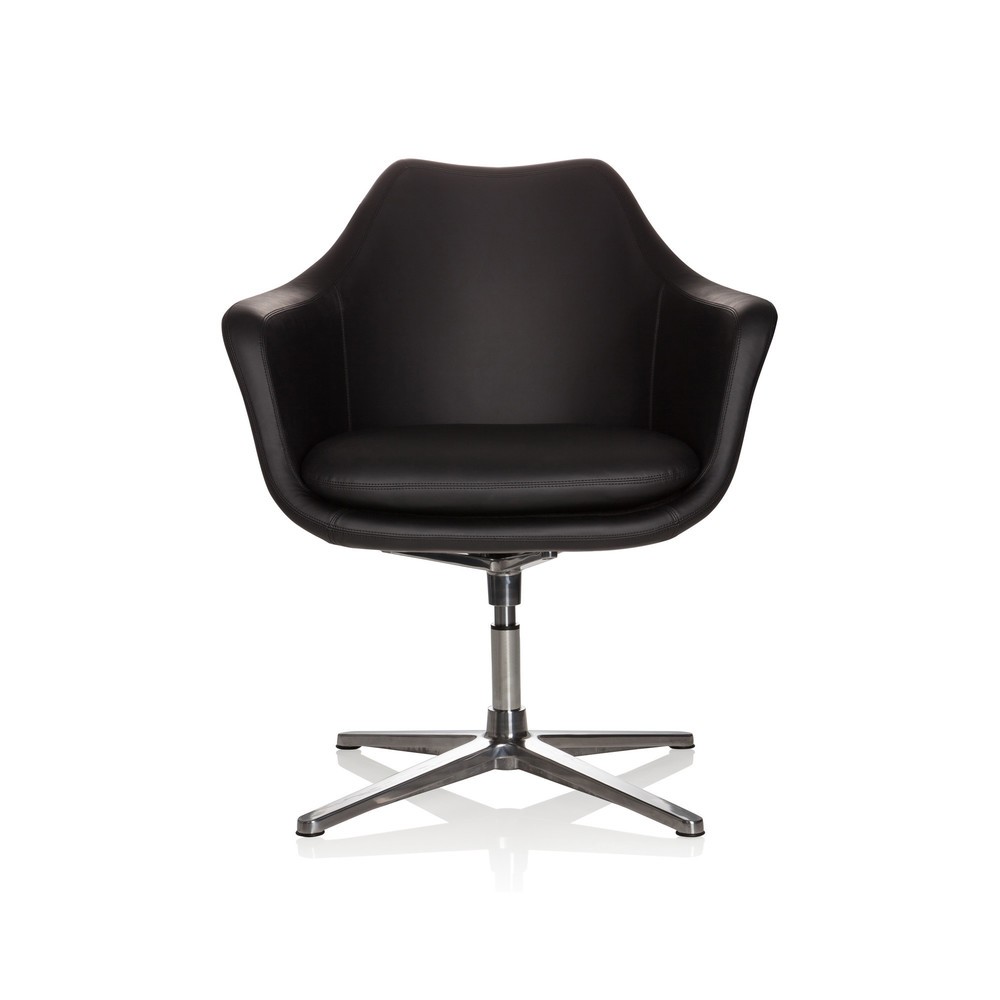 Produktabbildung Nr. 1: Siège de bureau / fauteuil lounge hjh OFFICE Artemia similicuir, noir