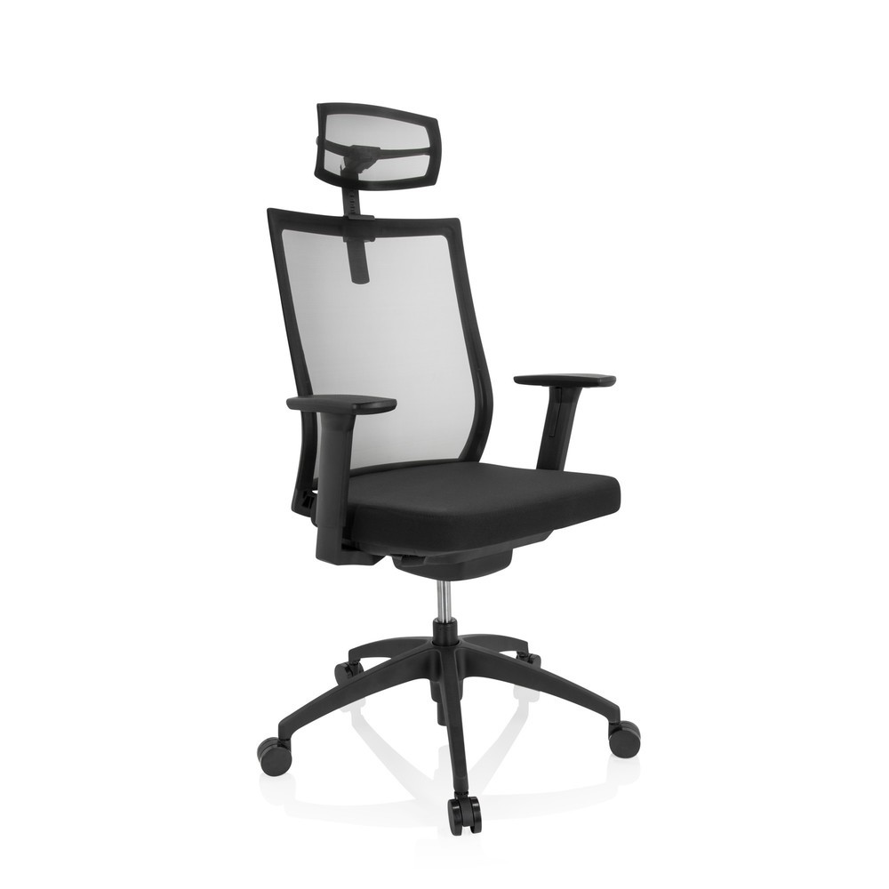N° de l'image du produit 7 : Chaise de bureau / chaise pivotante hjh OFFICE ASPEN PRO maille, noir