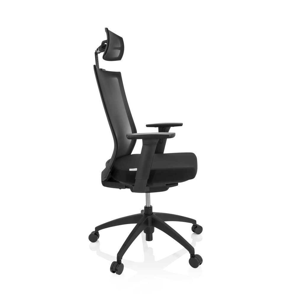 N° de l'image du produit 8 : Chaise de bureau / chaise pivotante hjh OFFICE ASPEN PRO maille, noir
