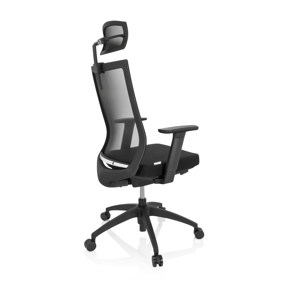 N° de l'image du produit 9 : Chaise de bureau / chaise pivotante hjh OFFICE ASPEN PRO maille, noir