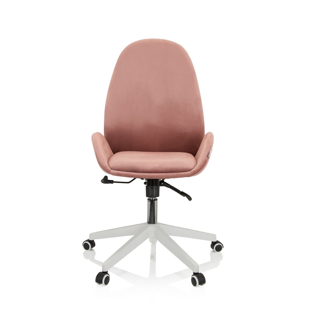 Illustration du produit: Chaise de bureau / chaise pivotante hjh OFFICE AVEA velours, rose