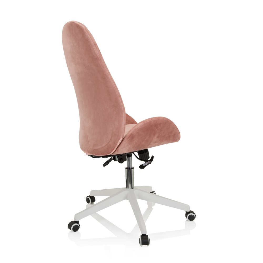 Produktabbildung Nr. 8: Chaise de bureau / chaise pivotante hjh OFFICE AVEA velours, rose