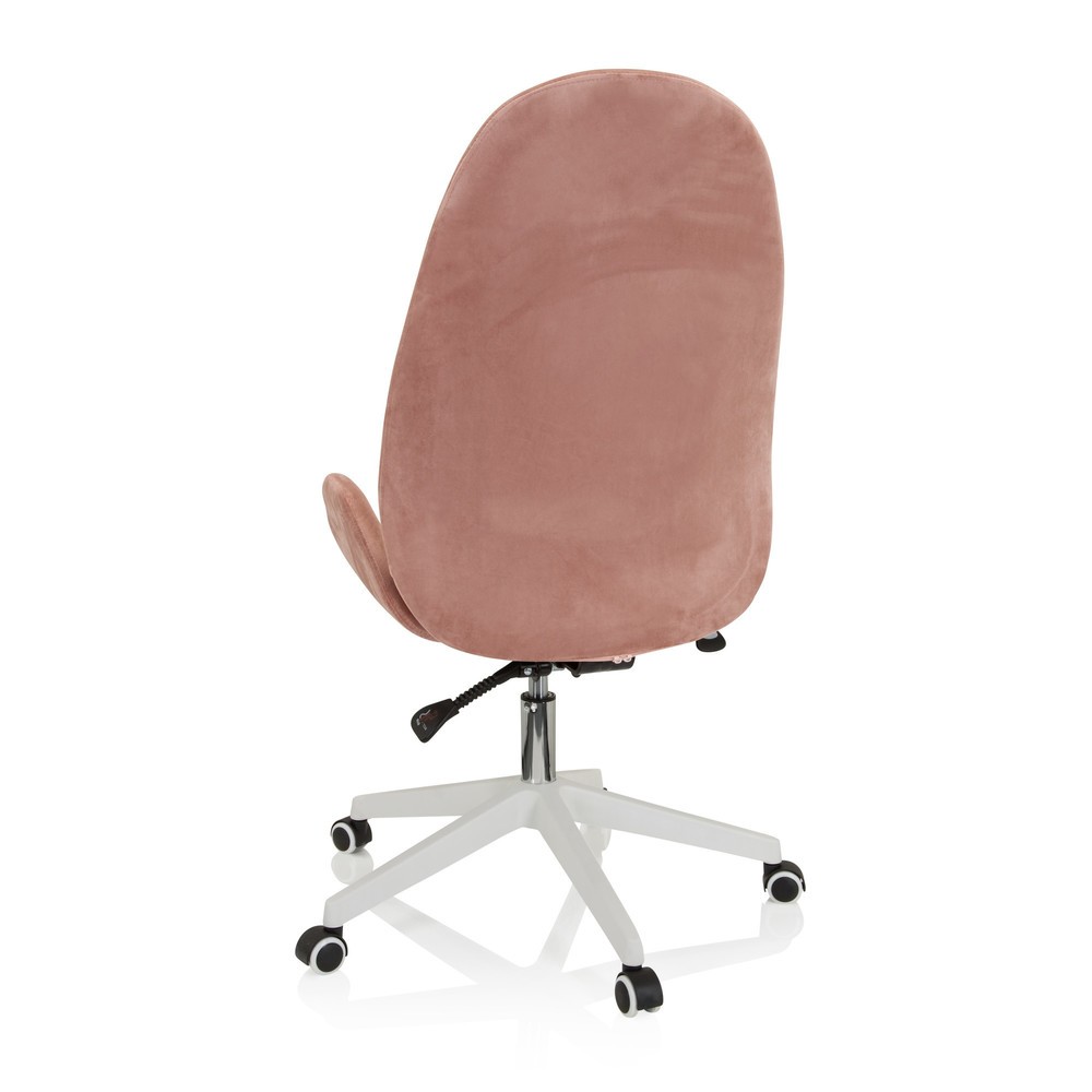 Produktabbildung Nr. 10: Chaise de bureau / chaise pivotante hjh OFFICE AVEA velours, rose