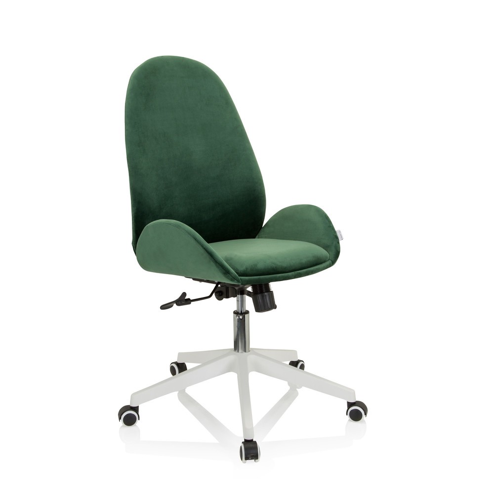N° de l'image du produit 5 : Chaise de bureau / chaise pivotante hjh OFFICE AVEA velours, vert