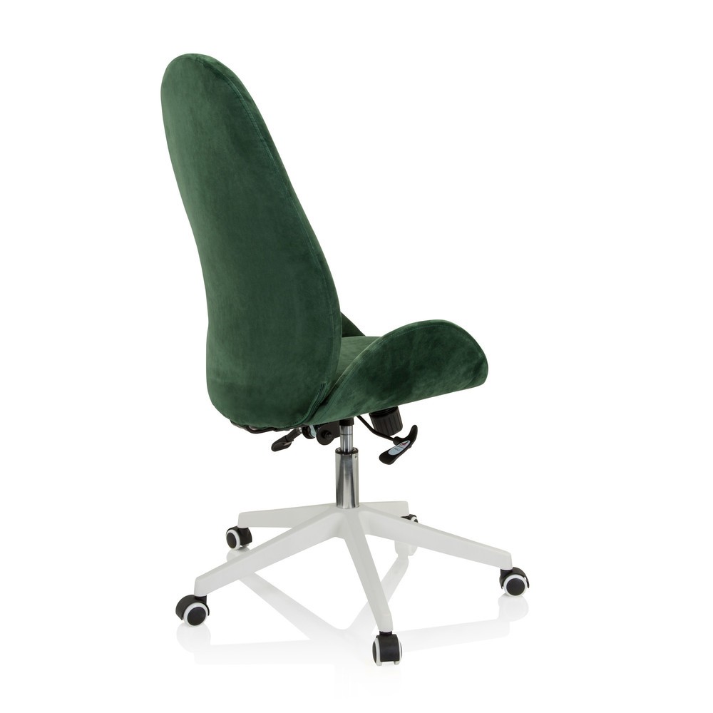 N° de l'image du produit 7 : Chaise de bureau / chaise pivotante hjh OFFICE AVEA velours, vert