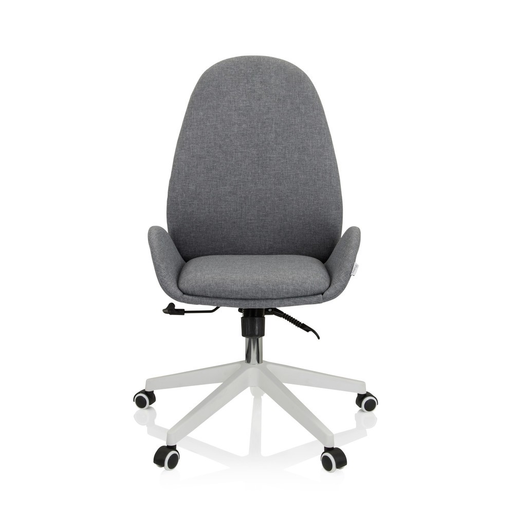 N° de l'image du produit 1 : Chaise de bureau / chaise pivotante hjh OFFICE AVEA I tissu, gris