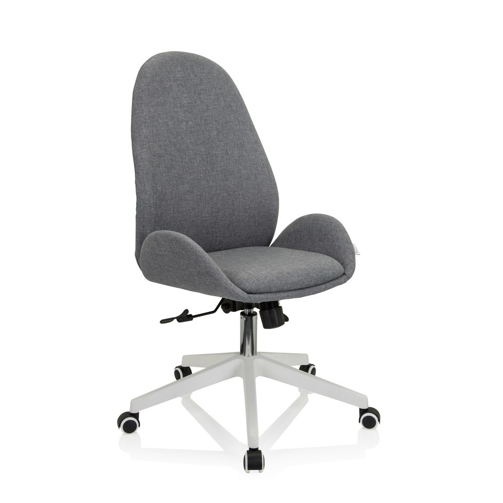 N° de l'image du produit 6 : Chaise de bureau / chaise pivotante hjh OFFICE AVEA I tissu, gris