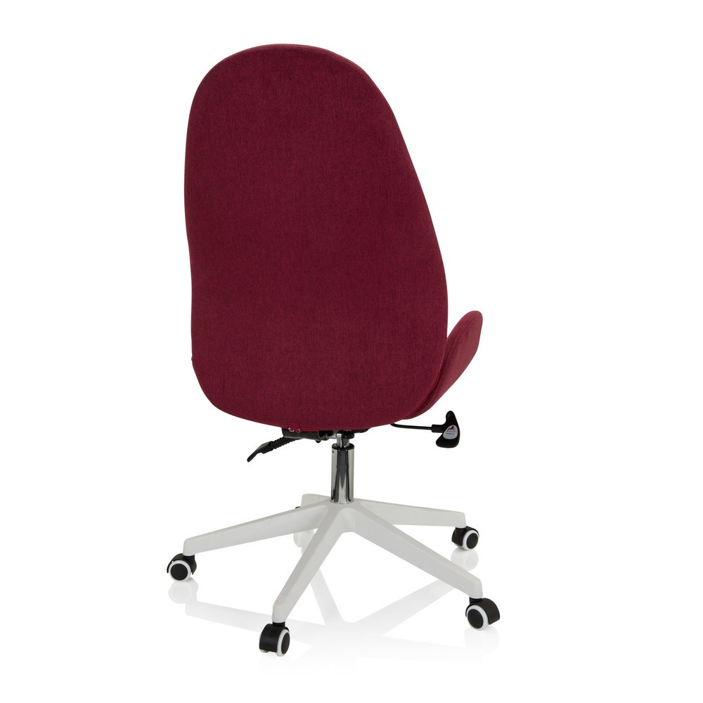 Produktabbildung Nr. 9: Chaise de bureau / chaise pivotante hjh OFFICE AVEA I tissu, bordeaux