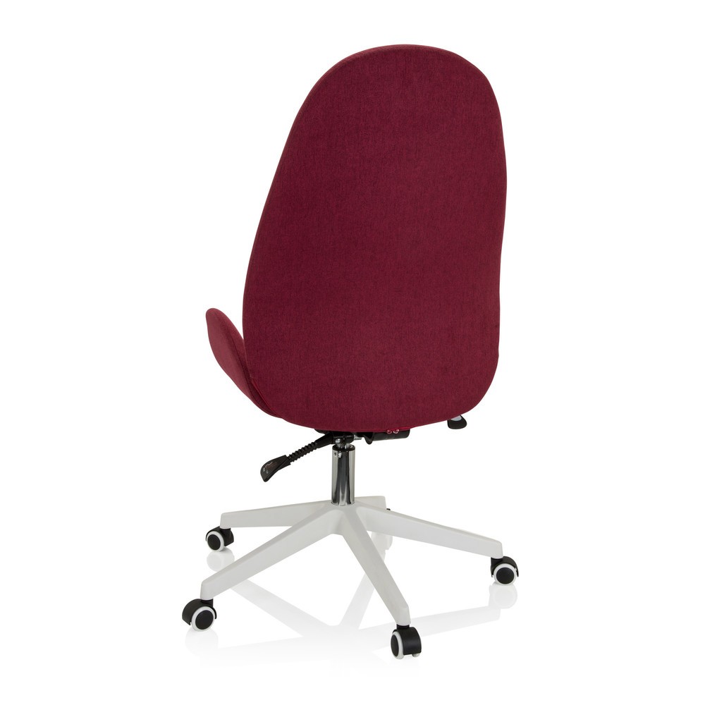 Produktabbildung Nr. 10: Chaise de bureau / chaise pivotante hjh OFFICE AVEA I tissu, bordeaux