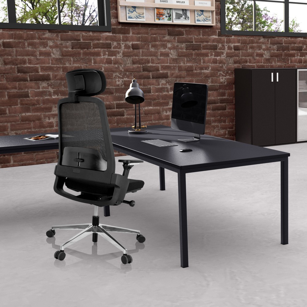 Produktabbildung Nr. 4: Chaise de bureau / chaise pivotante hjh OFFICE BRACIO tissu, noir