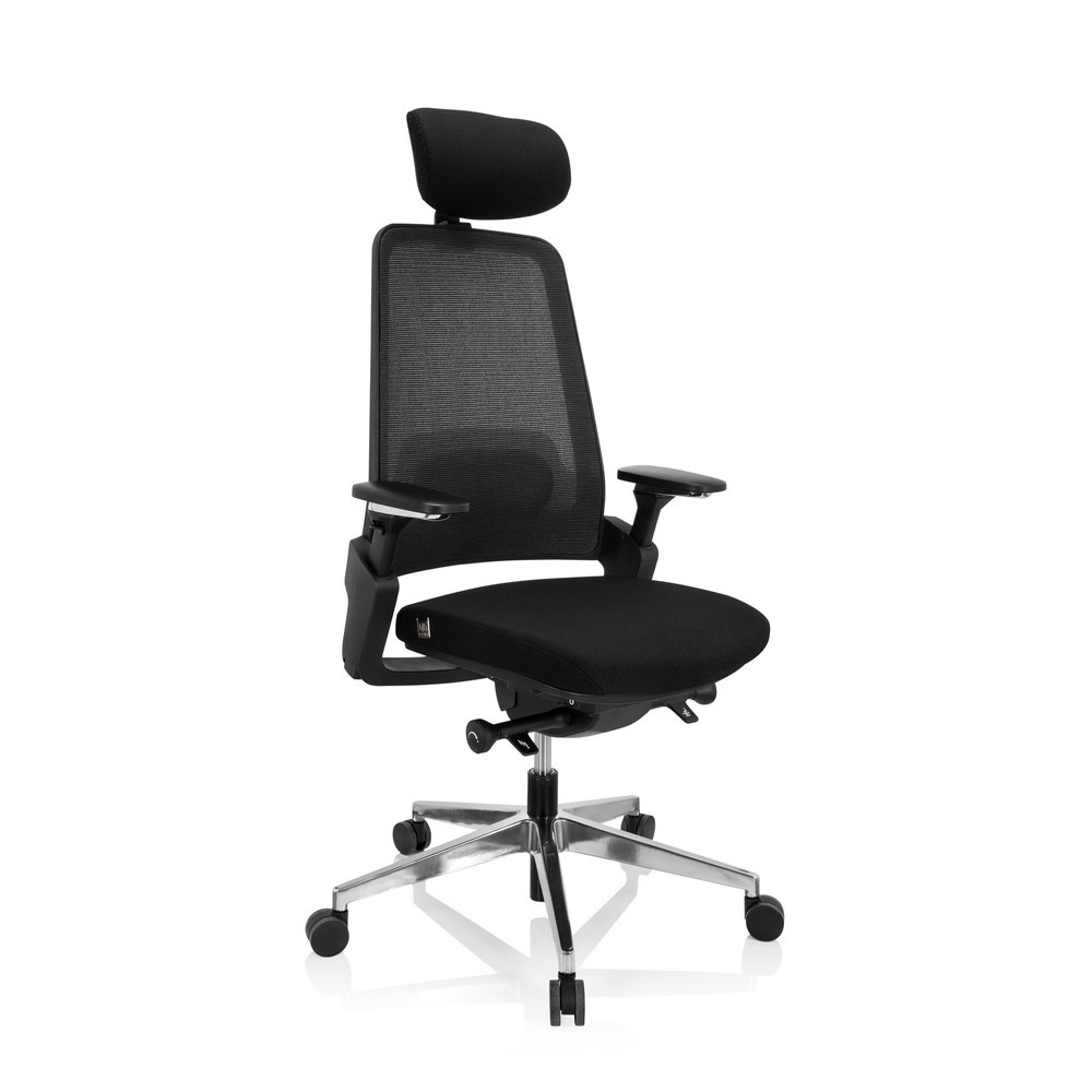 Produktabbildung Nr. 6: Chaise de bureau / chaise pivotante hjh OFFICE BRACIO tissu, noir