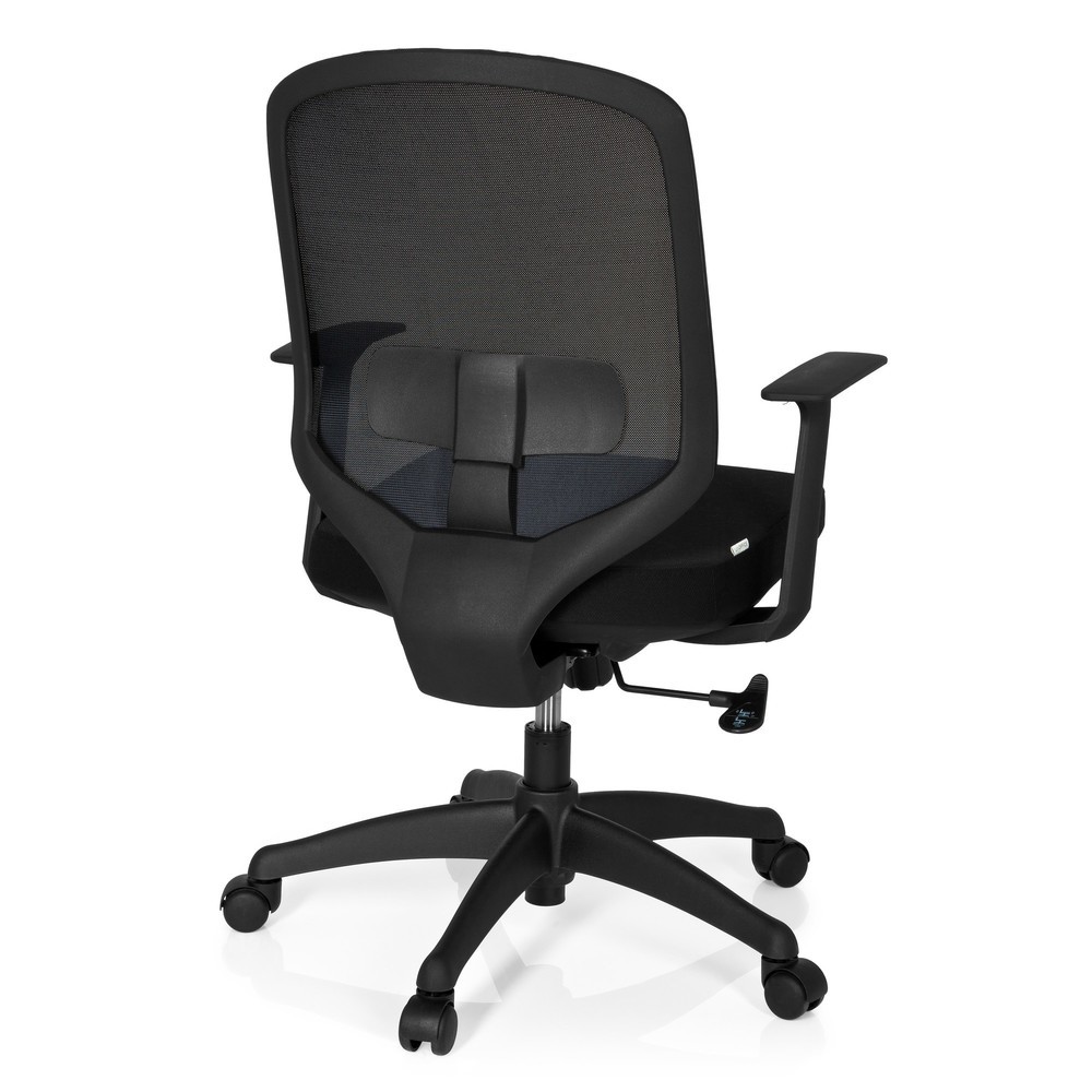 Produktabbildung Nr. 5: Siège de bureau hjh OFFICE DELIGHT tissu/maille, noir