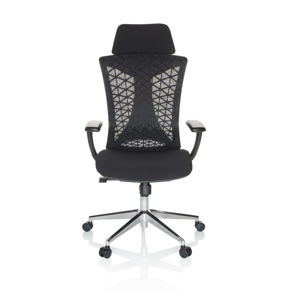 Illustration du produit: Chaise de bureau / chaise pivotante hjh OFFICE FALEO B maille / tissu, noir