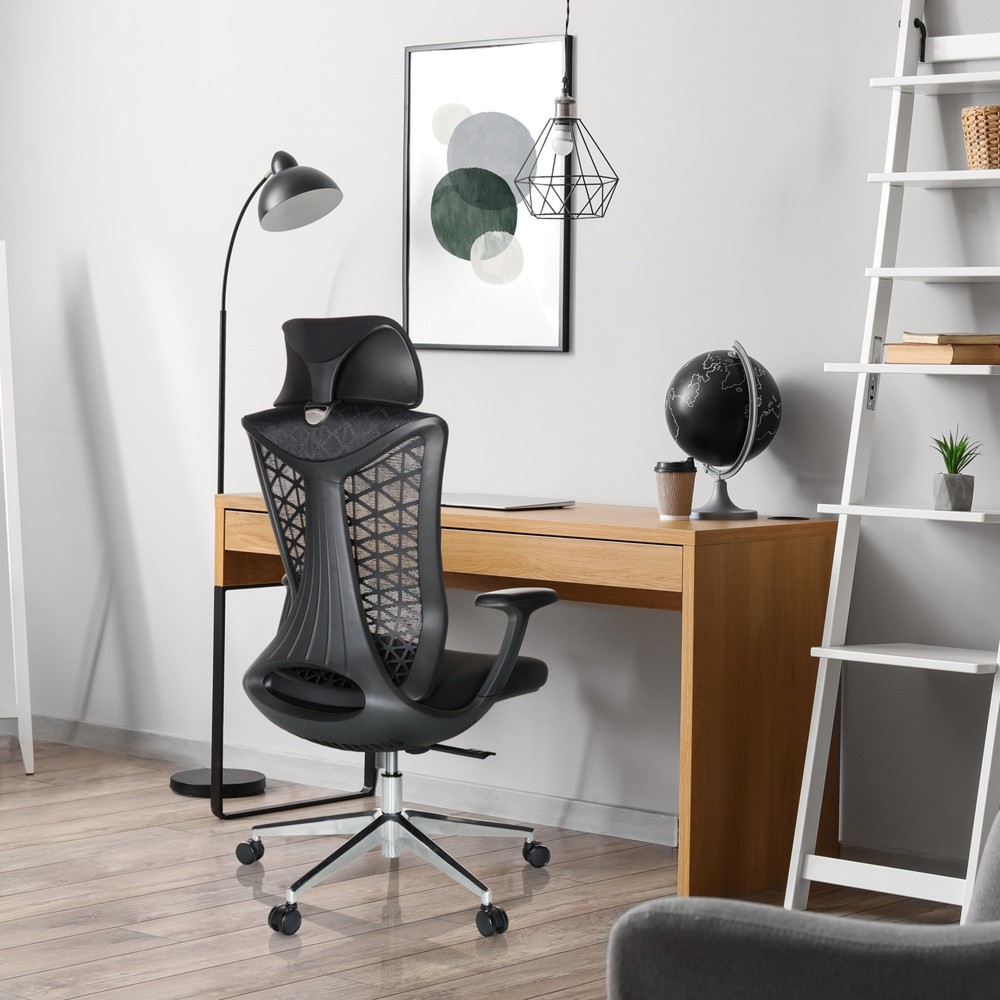 Produktabbildung Nr. 5: Chaise de bureau / chaise pivotante hjh OFFICE FALEO B maille / tissu, noir