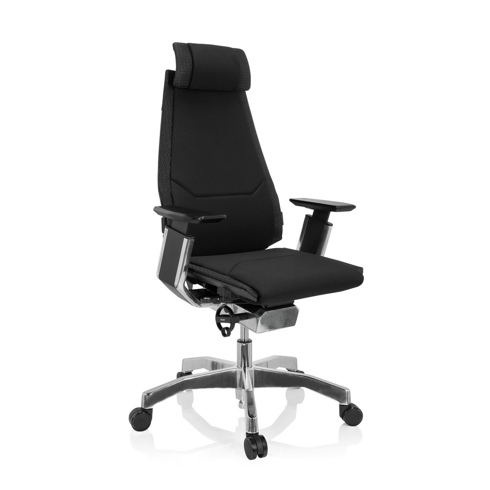 Produktabbildung Nr. 2: Chaise de bureau / chaise pivotante hjh OFFICE GENIDIA PRO tissu, noir