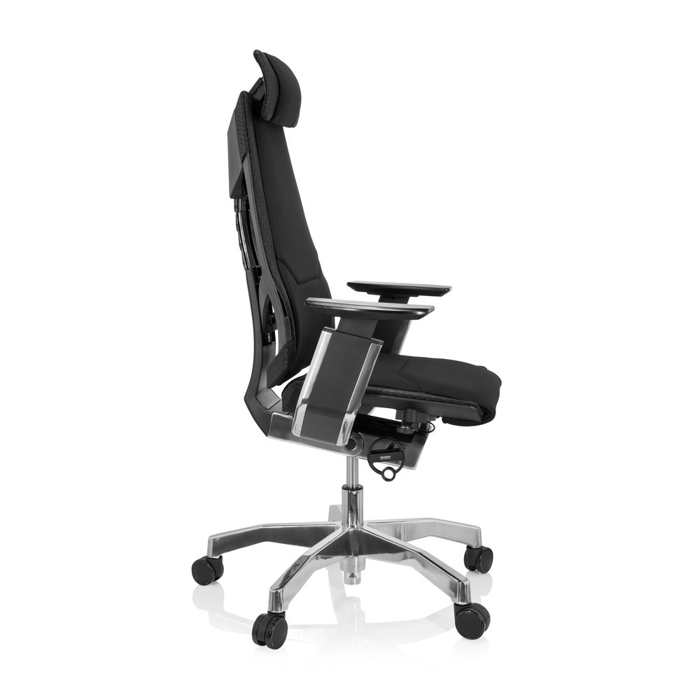 Produktabbildung Nr. 3: Chaise de bureau / chaise pivotante hjh OFFICE GENIDIA PRO tissu, noir