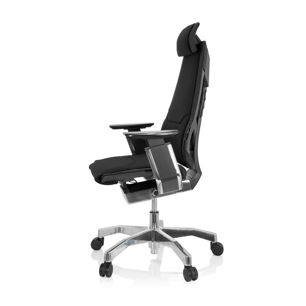 Produktabbildung Nr. 8: Chaise de bureau / chaise pivotante hjh OFFICE GENIDIA PRO tissu, noir