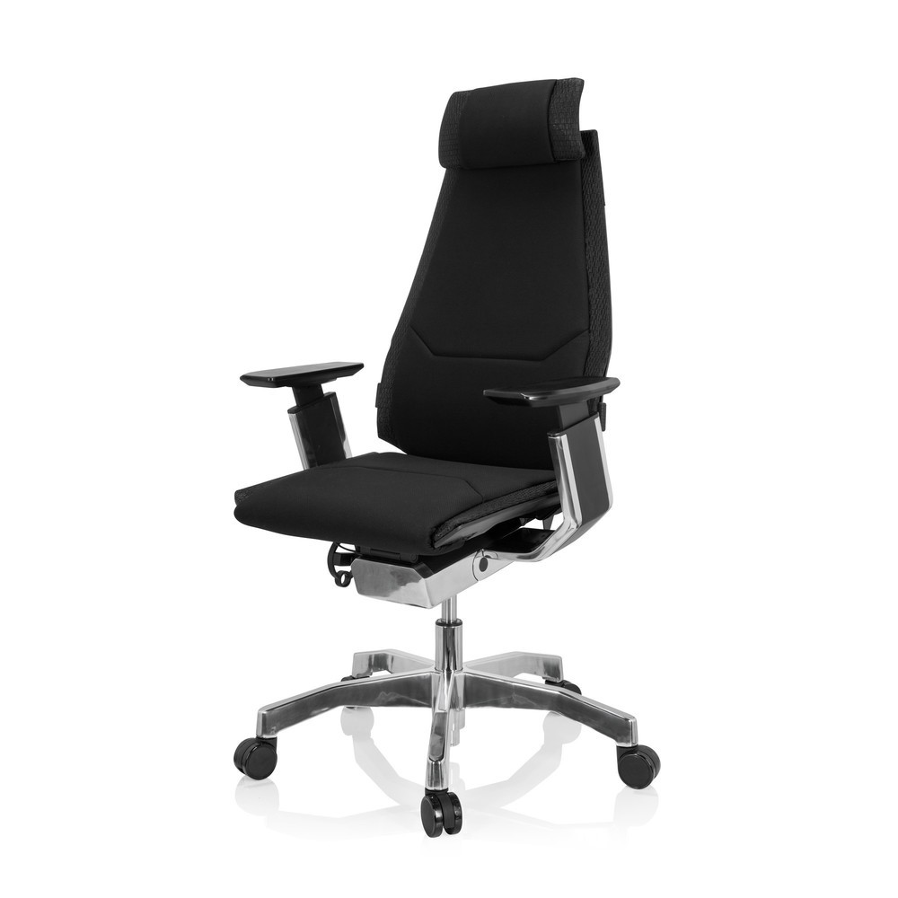 Produktabbildung Nr. 9: Chaise de bureau / chaise pivotante hjh OFFICE GENIDIA PRO tissu, noir
