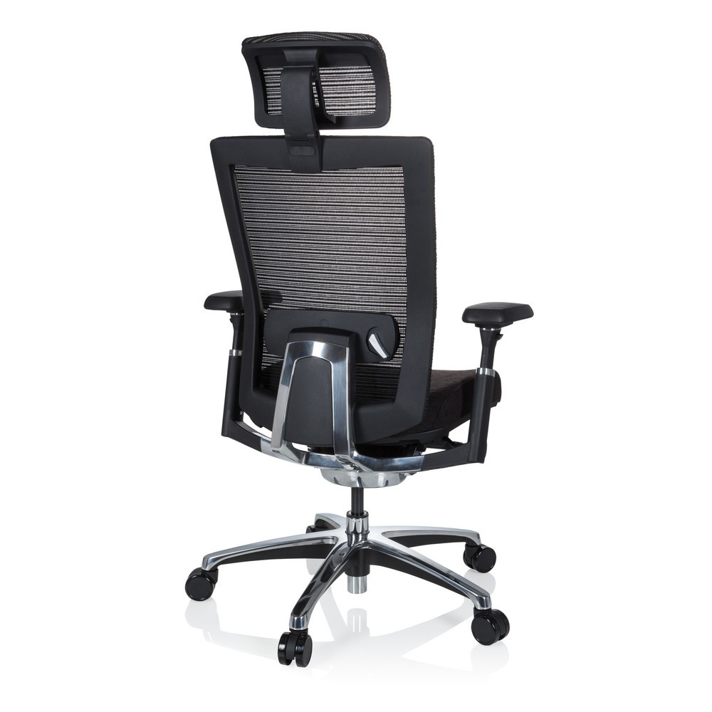 Produktabbildung Nr. 5: Siège de bureau hjh OFFICE NOVA PRO I ALU tissu/maille, noir