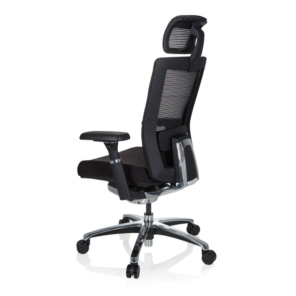 Produktabbildung Nr. 7: Siège de bureau hjh OFFICE NOVA PRO I ALU tissu/maille, noir