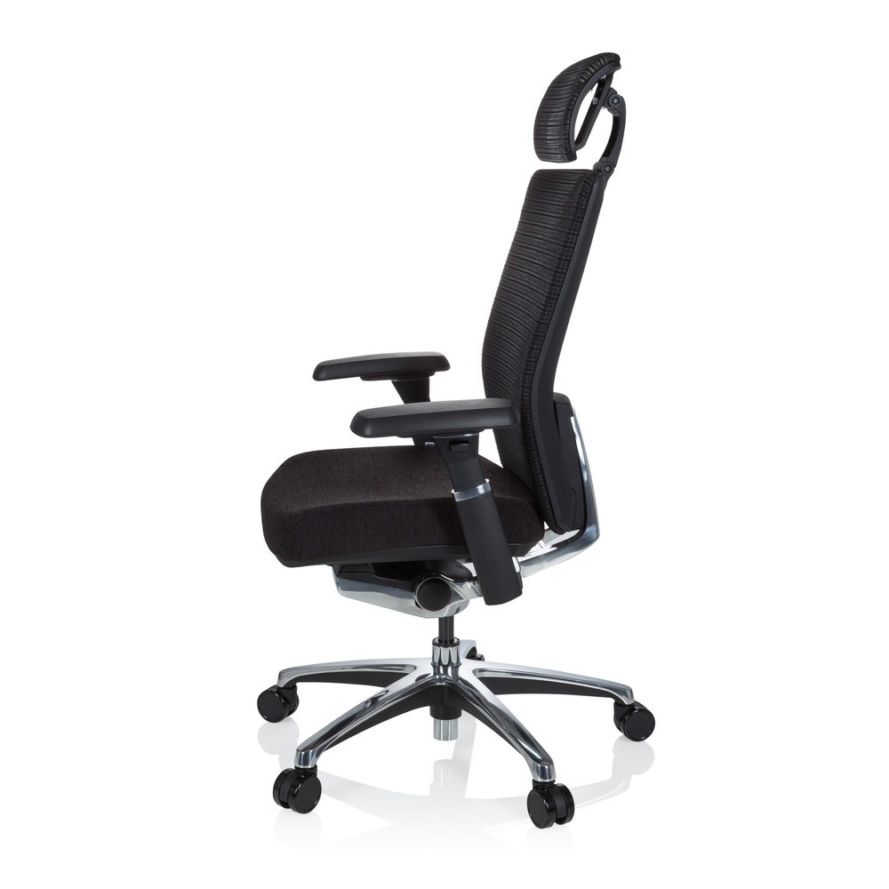 Produktabbildung Nr. 8: Siège de bureau hjh OFFICE NOVA PRO I ALU tissu/maille, noir