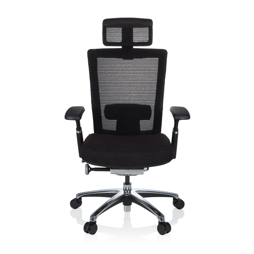 Illustration du produit: Siège de bureau hjh OFFICE NOVA PRO I ALU tissu/maille, noir