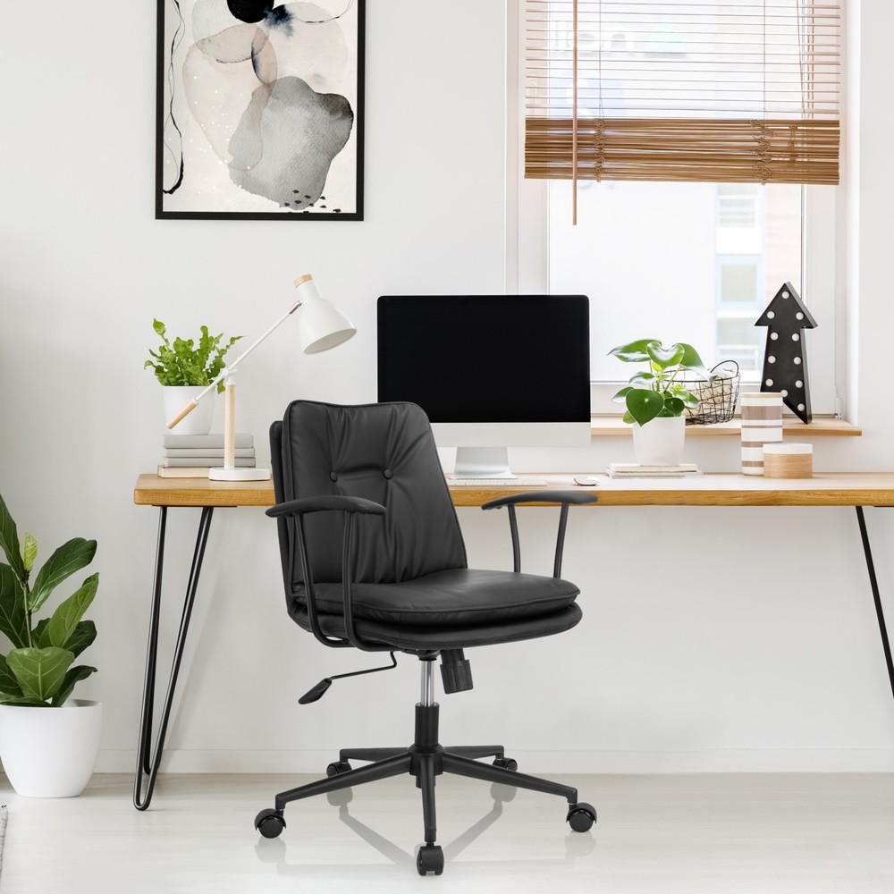 Produktabbildung Nr. 4: Chaise de bureau / chaise pivotante hjh OFFICE SMALLO similicuir, noir